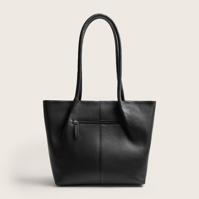 Leder Shopper Vespera Black