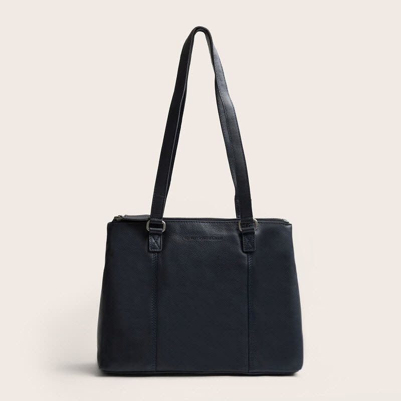 Leder Umhängetasche Marvos Navy