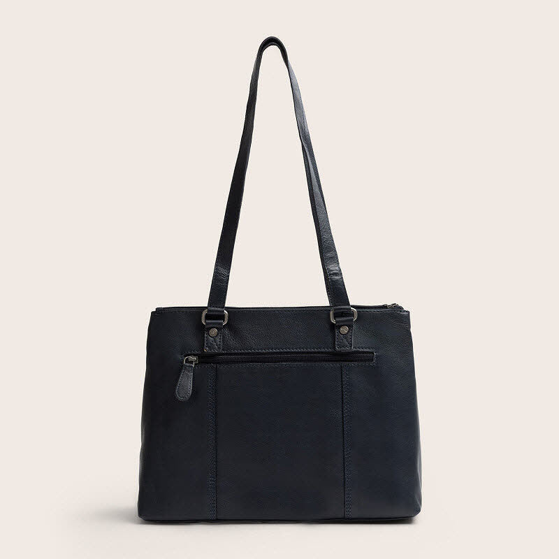 Leder Umhängetasche Marvos Navy