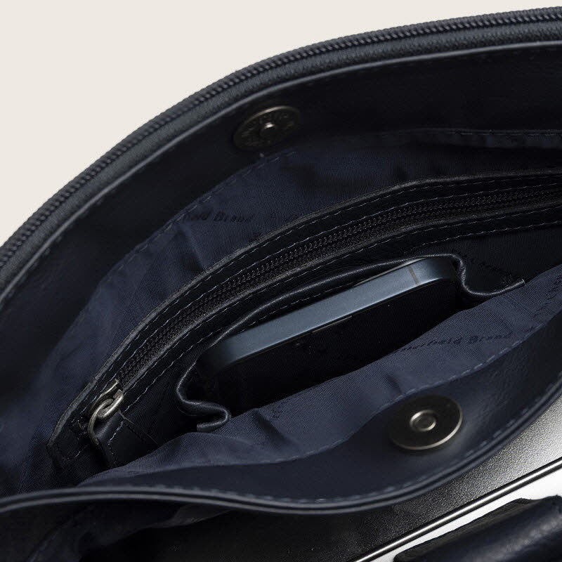 Leder Umhängetasche Marvos Navy