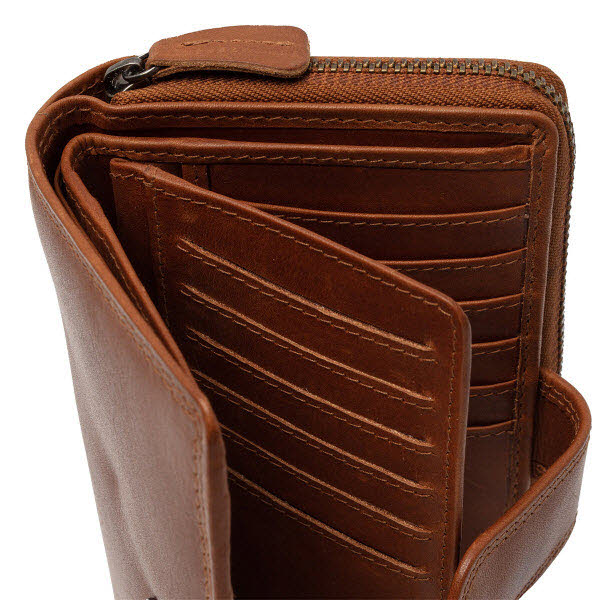 Ladies Wallet - Charlotte Cognac