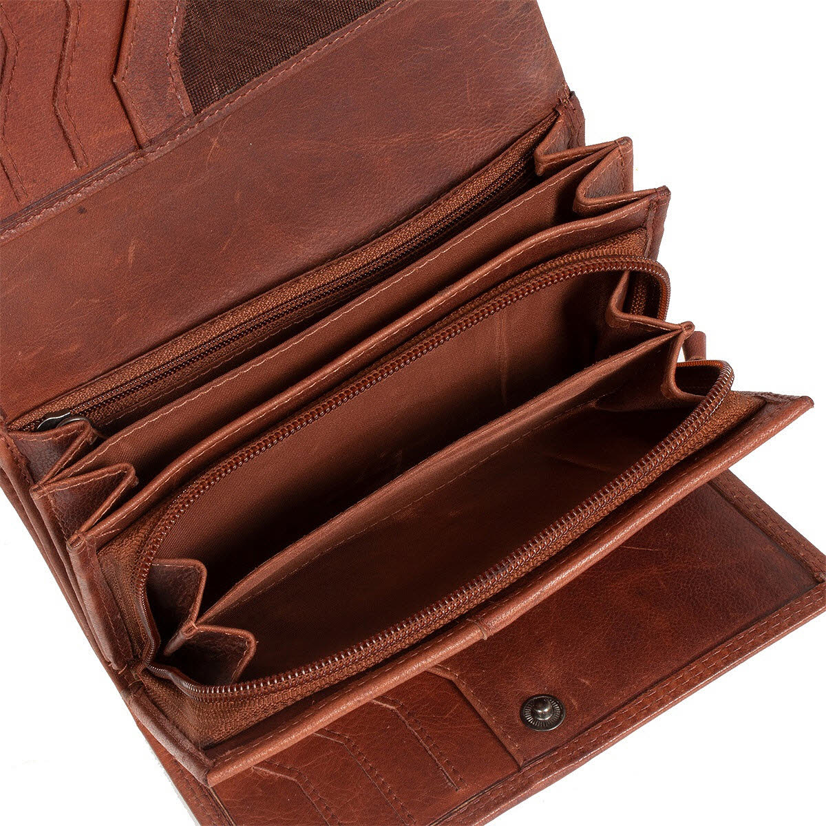 Damenbörse Cognac