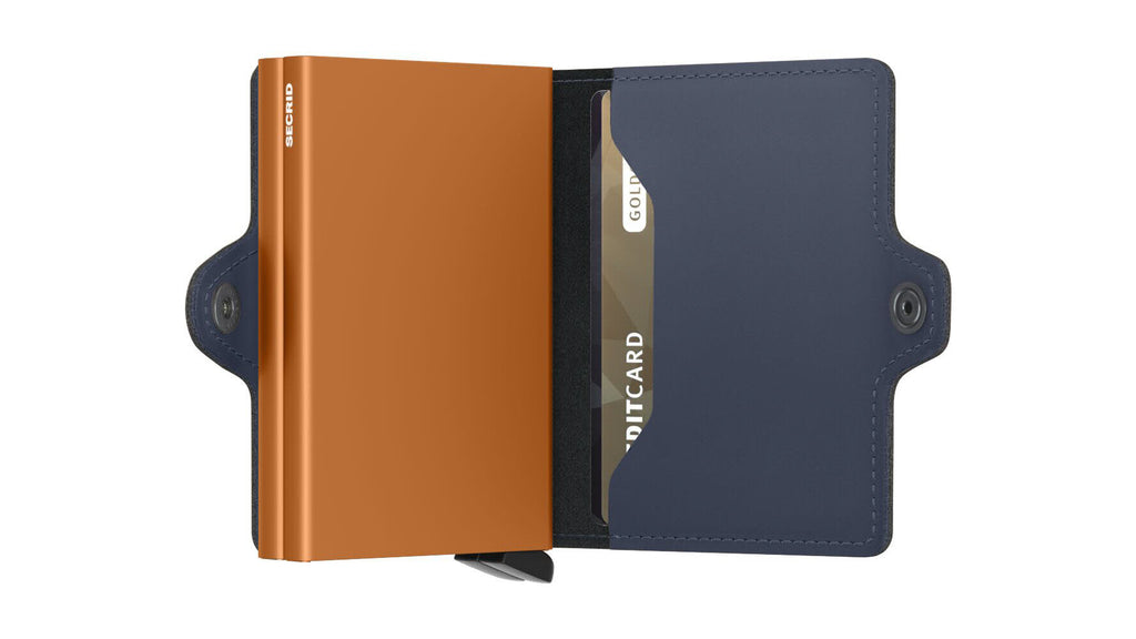 Twinwallet Nightblue Orange