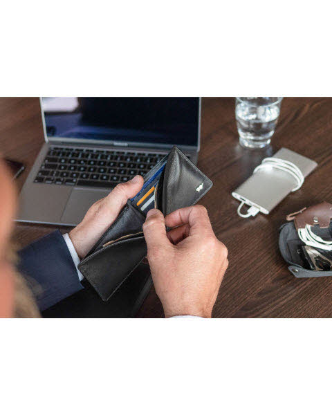Rfid Geldbörse 4+3Cs Schwarz