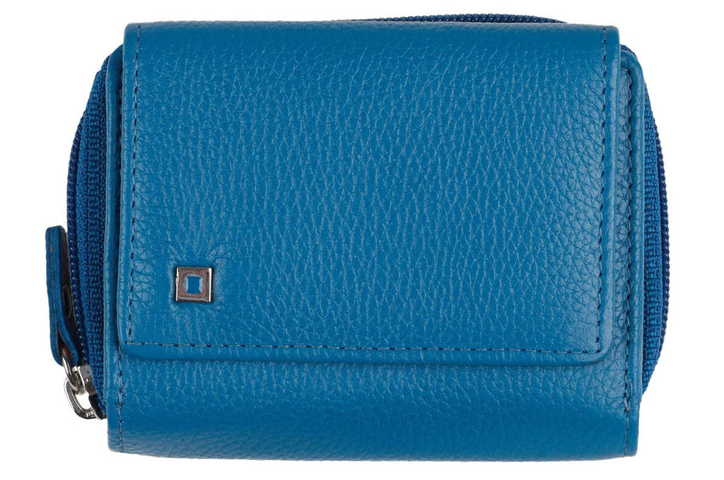 Reißverschlussbörse Hellblau