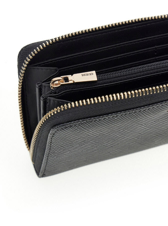 Large Zip Around BLACK