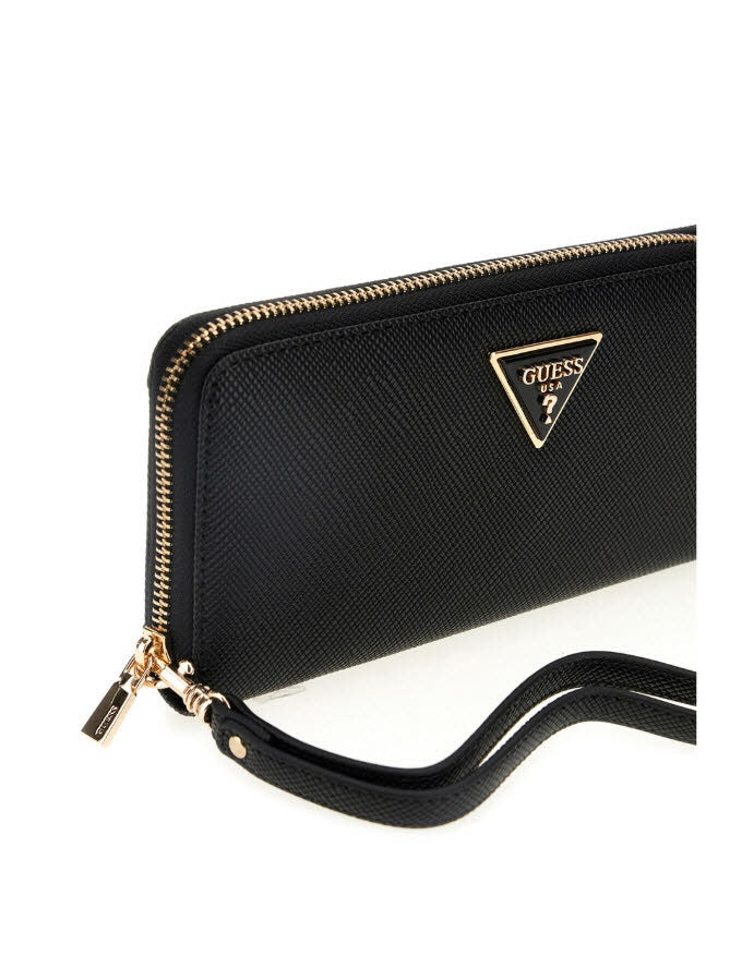 Large Zip Around BLACK