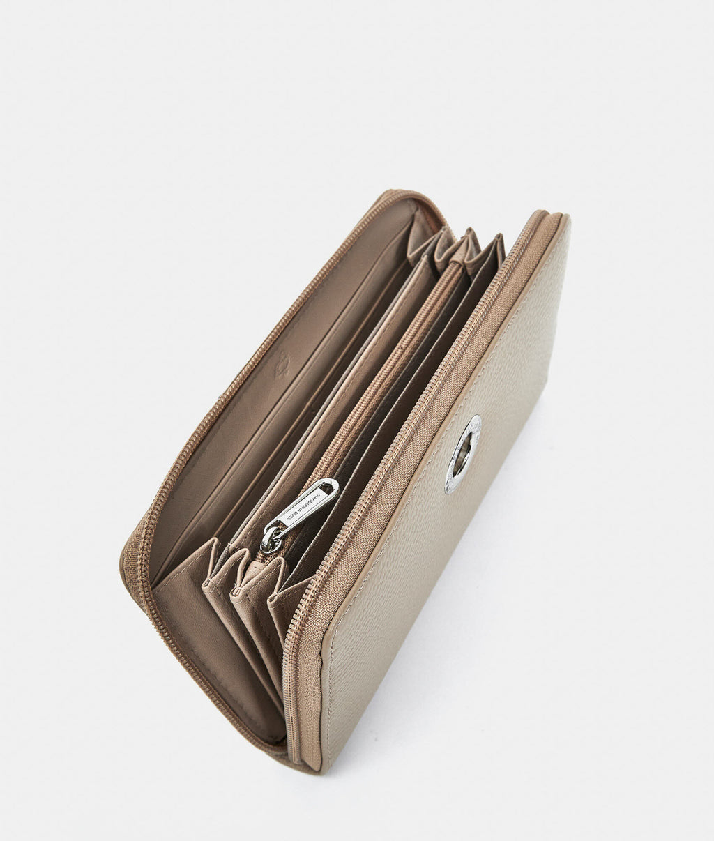 Leather Wallet Warm Taupe