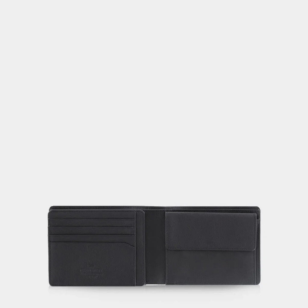Herrenbörse Querformat 12 Karten Schwarz