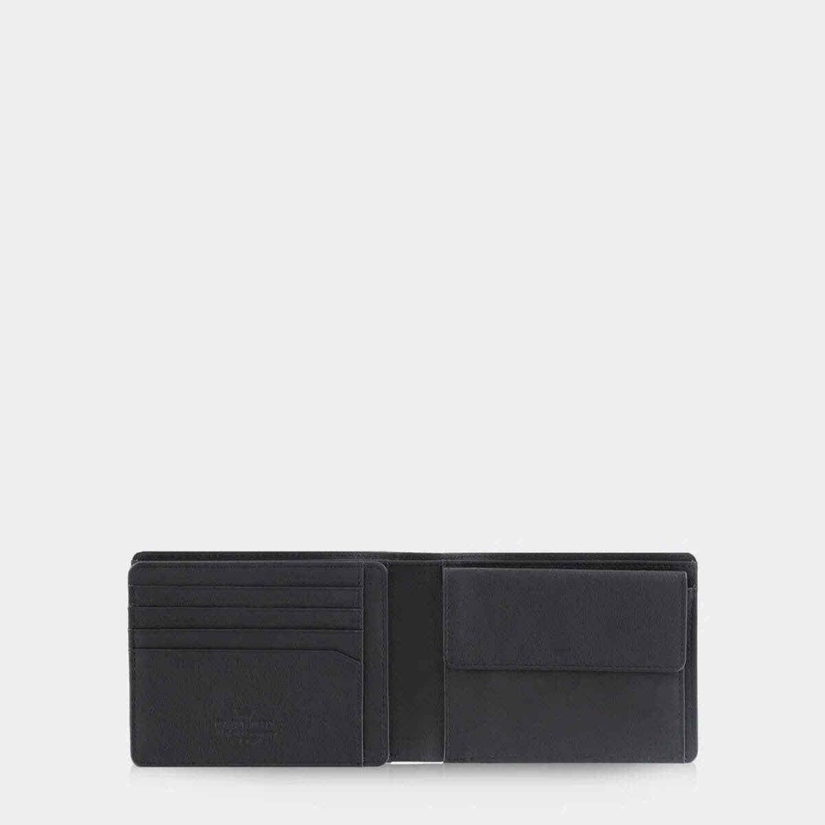 Herrenbörse Querformat 12 Karten Schwarz