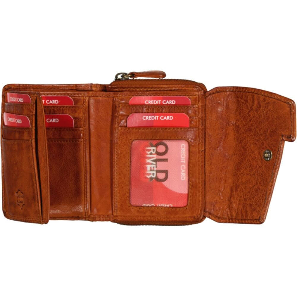 Damenbörse klein Cognac