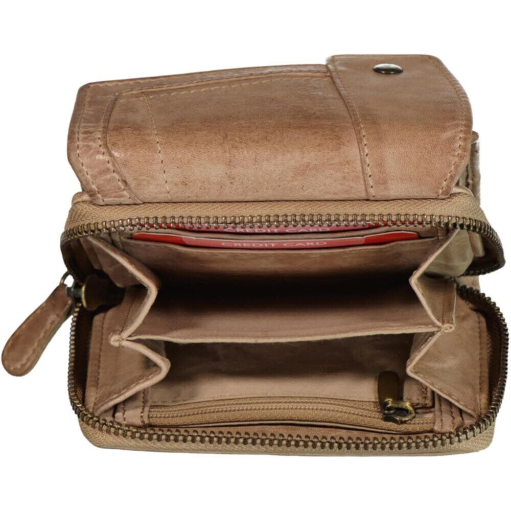 Damenbörse klein Beige