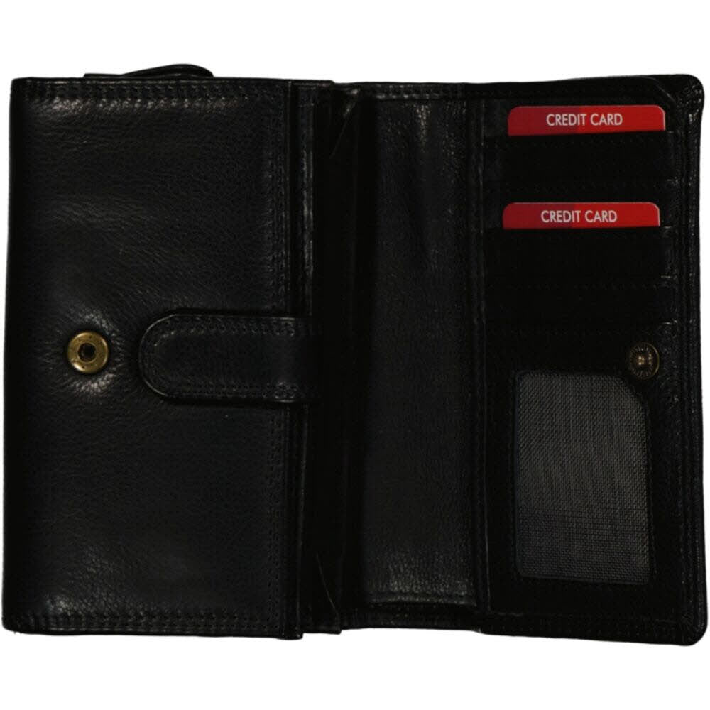Damenbörse Hochformat Black