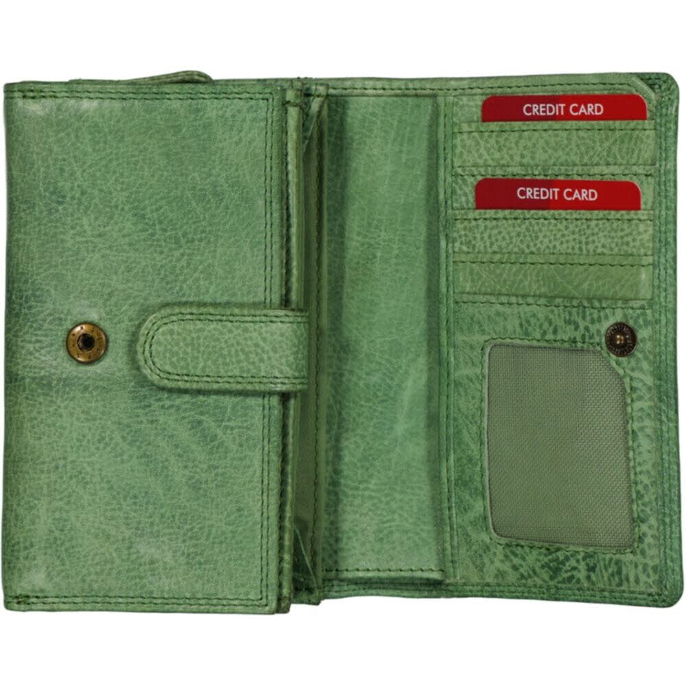 Damenbörse Hochformat Apple Green