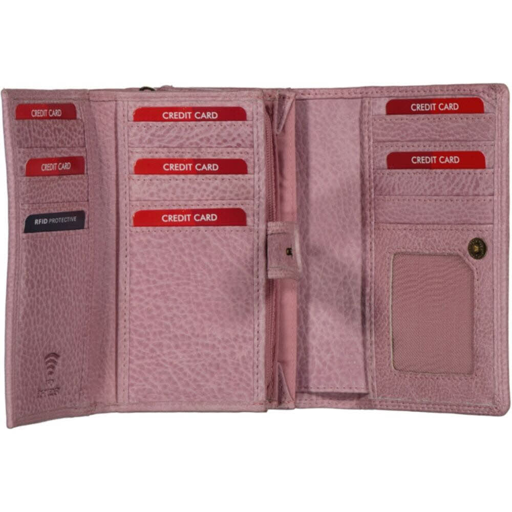 Damenbörse Hochformat Rosé