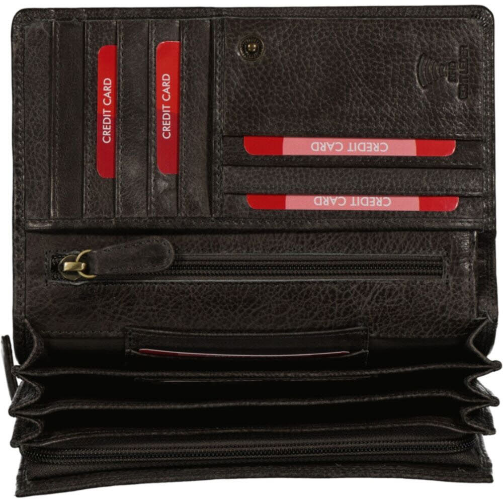Damenbörse Lang Black