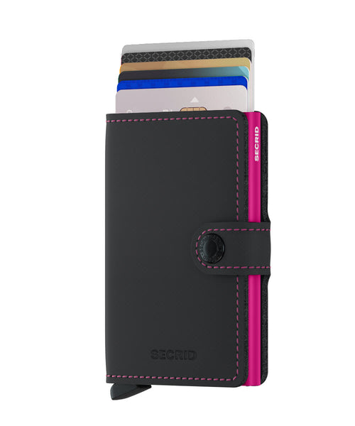 Miniwallet Black & Fuchsia