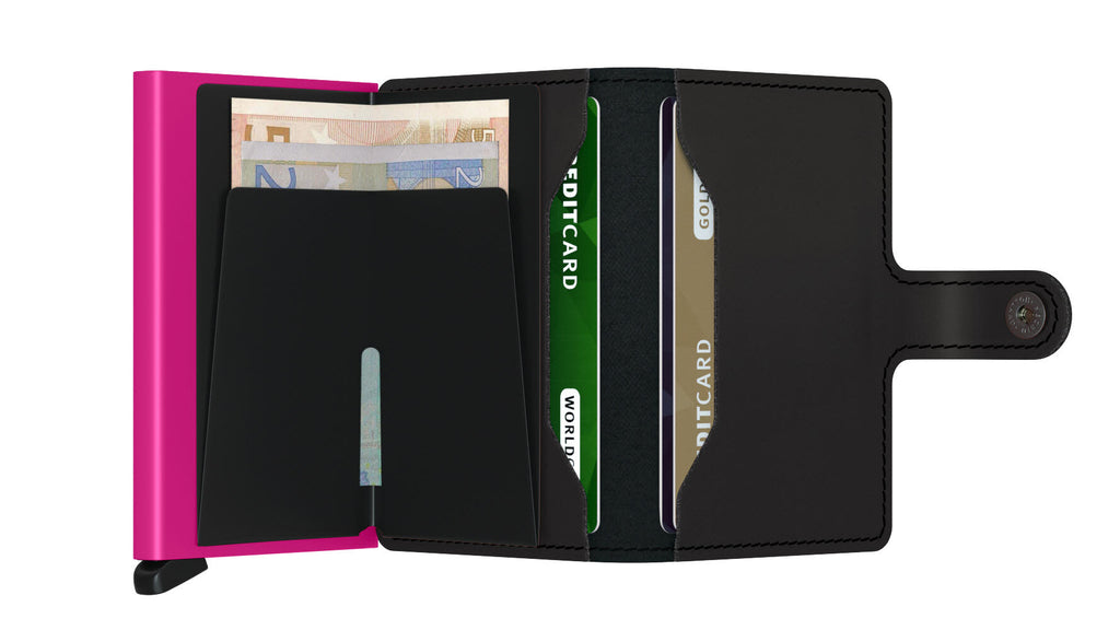 Miniwallet Black & Fuchsia