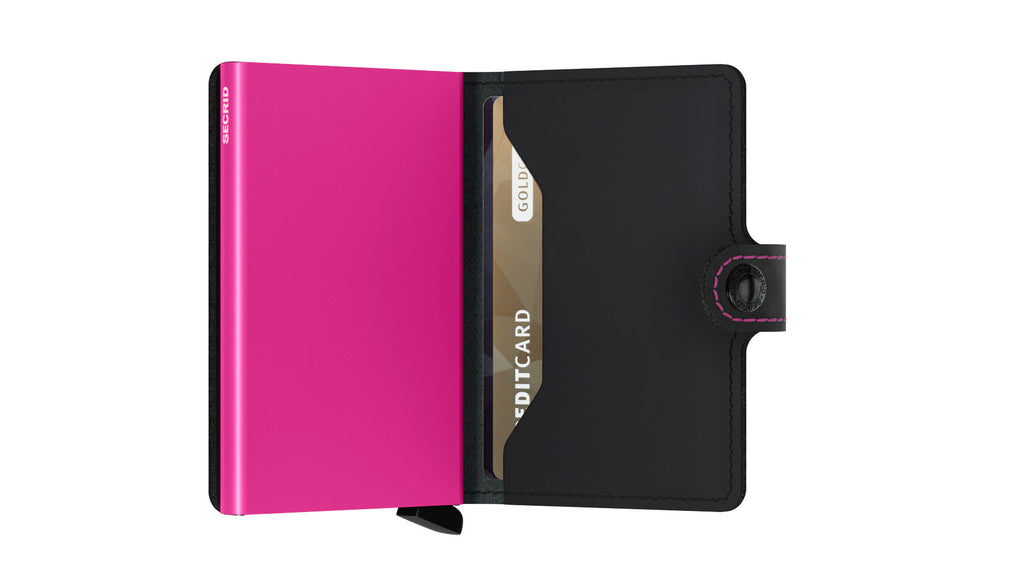 Miniwallet Black & Fuchsia