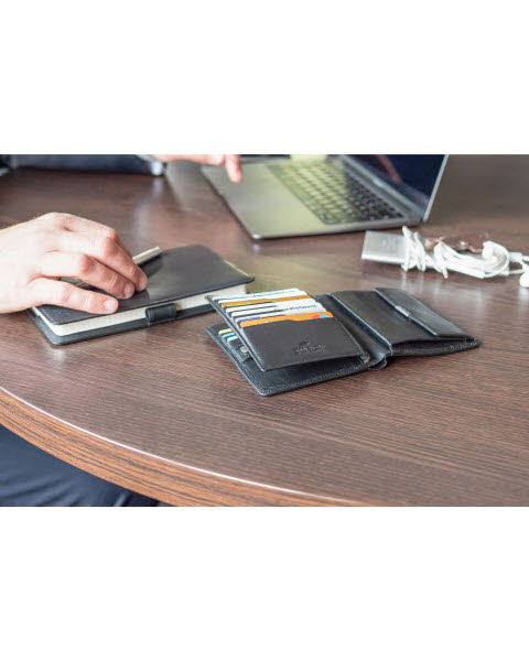Rfid Geldbörse H 14Cs Schwarz