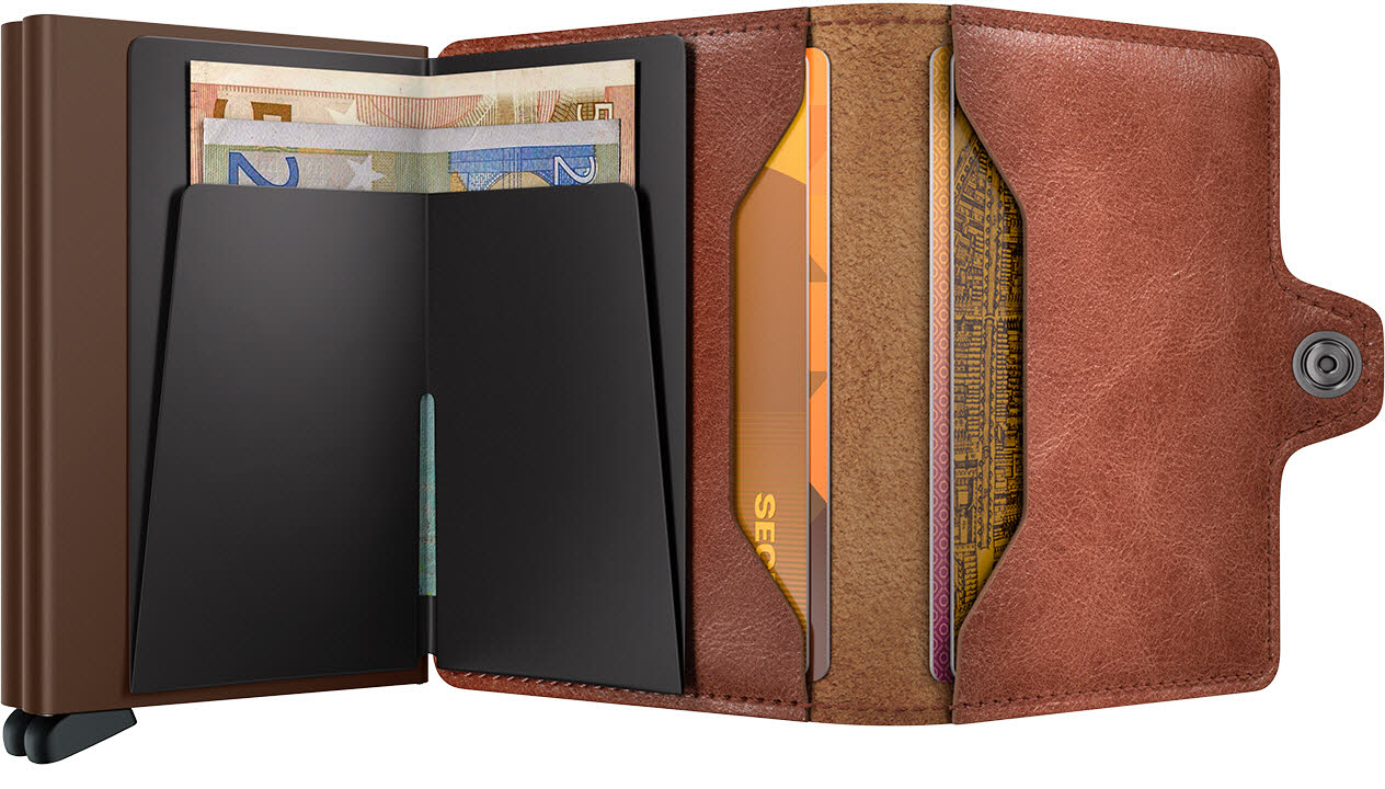 Twinwallet Cognac Brown