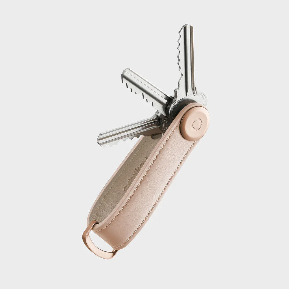 Leather Key Organiser Blush / Blush