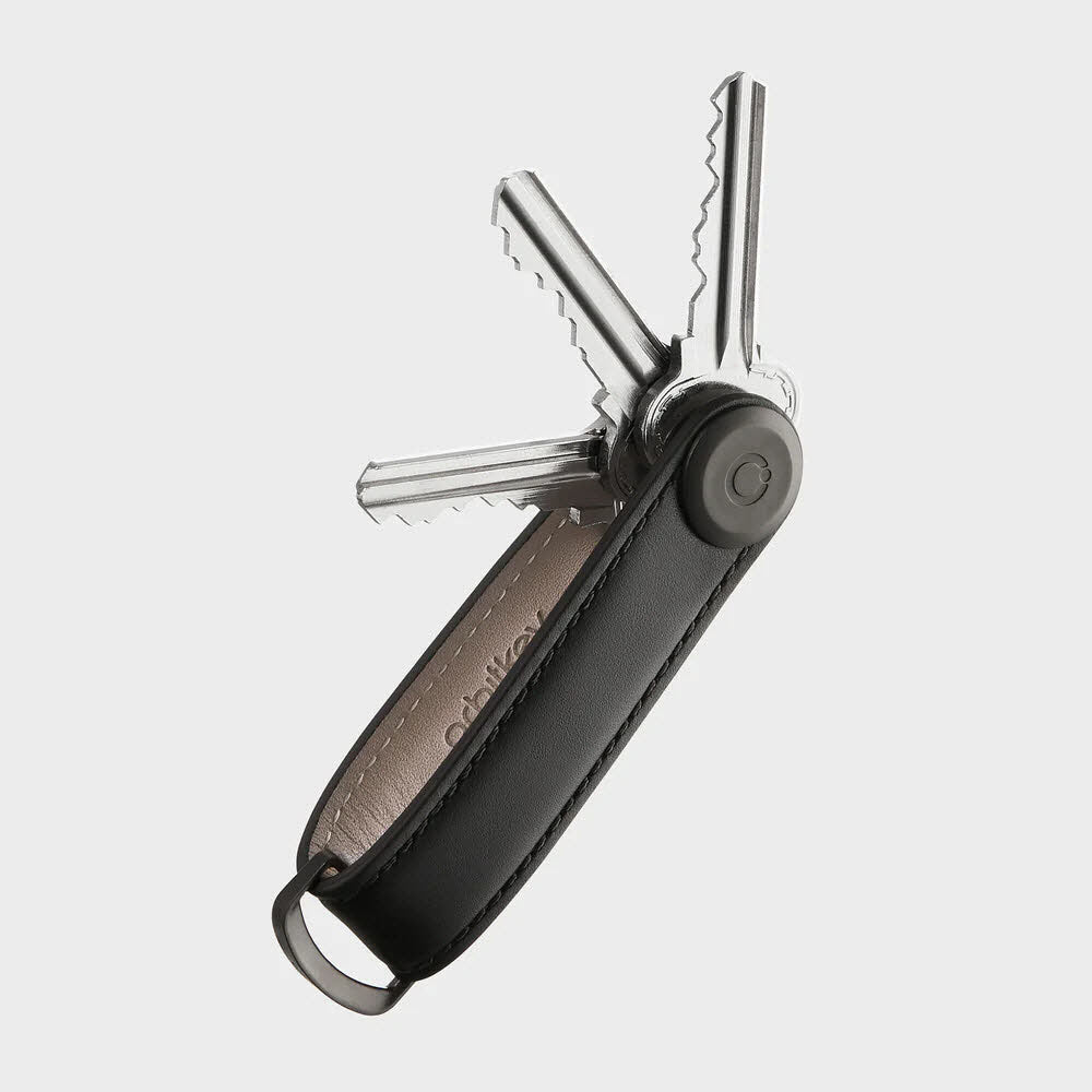 Leather Key Organiser Black / Black