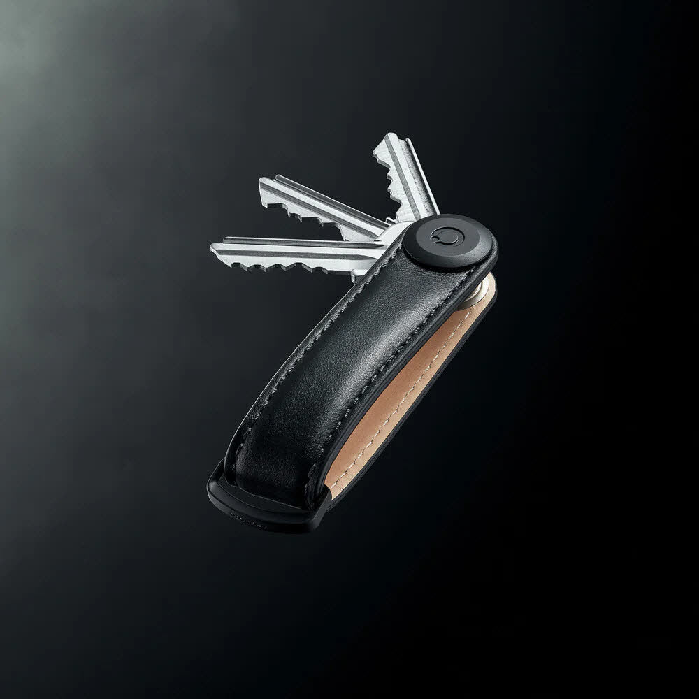 Leather Key Organiser Black / Black