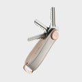 Leather Key Organiser Stone / Grey