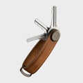 Crazy Horse Leather Key Organiser Chestnut Brown / Brown