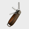 Crazy Horse Leather Key Organiser Oak Brown / Brown