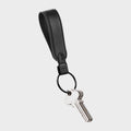 Leather Loop Keychain Black