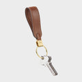 Leather Loop Keychain Caramel