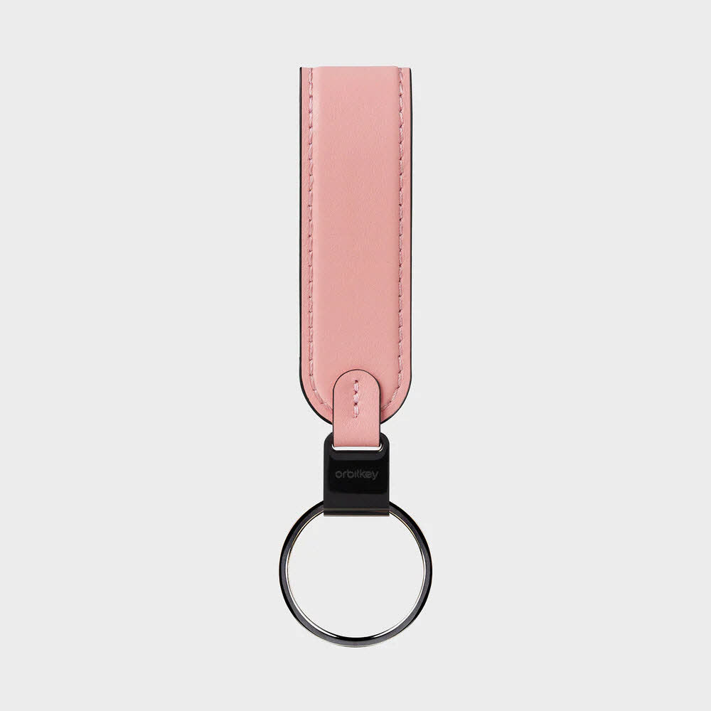 Leather Loop Keychain Cotton Candy