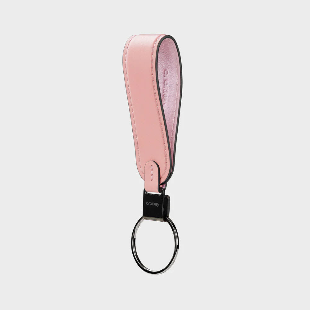 Leather Loop Keychain Cotton Candy